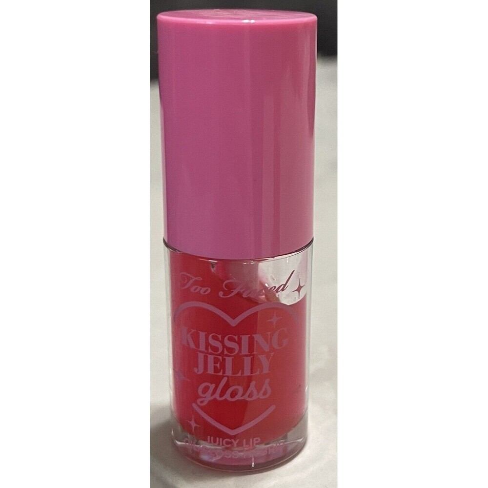 Too Faced Kissing Jelly Gloss Juicy Lip Oil Sour Watermelon Full Size New